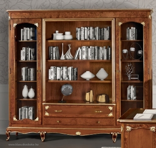 ArtDeco 3000 könyvesszekrény, 3004 íróasztal, 3006 irodai forgófotel, olasz bútor, olasz klasszikus lakberendezés
