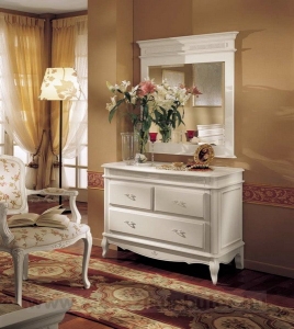 Olasz klasszikus, exkluzív, elegáns, minőségi bútor, tükör, komód