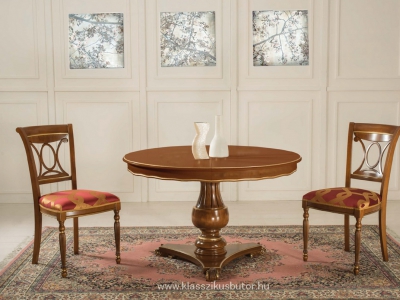 Olasz exkluzív, minőségi bútor, asztal, székek