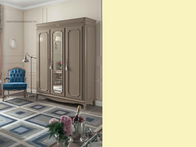 Olasz klasszikus, exkluzív, elegáns, minőségi bútor, 3 ajtós ruhásszekrény