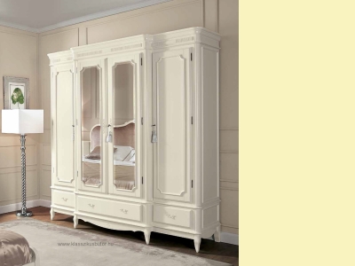 Olasz klasszikus, exkluzív, elegáns, minőségi bútor, 4 ajtós ruhásszekrény