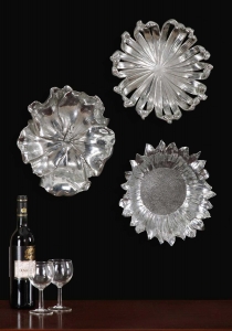 08503 Silver Flowers faldekoráció,Uttermost, amerikai laberendezés