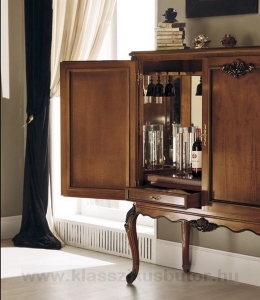 BN8817 bárszekrény, Olasz klasszikus, exkluzív, elegáns, minőségi bútor