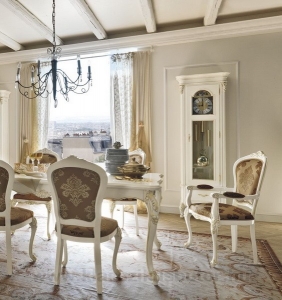 Olasz klasszikus, exkluzív, elegáns, minőségi bútor, állóóra