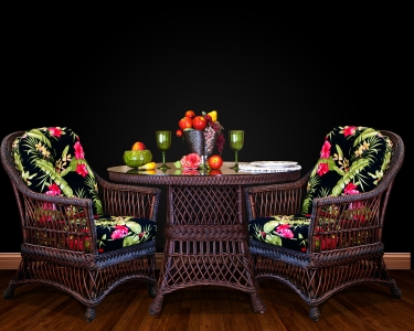 South Hampton rattan étkező garnitúra, valódi rattan bútor, amerikai bútor, amerikai lakberendezés, amerikai étkező garnitúra
