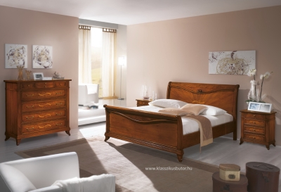 elegáns olasz hálószoba, klasszikus hálószoba, olasz bútor