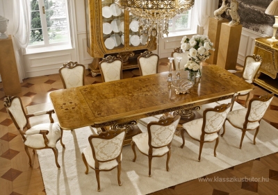 Grilli étkező, olasz étkező, olasz asztal, olasz szék, olasz komód, olasz vitrin olasz bútor, luxus bútor, exkluzív bútor olasz fotel