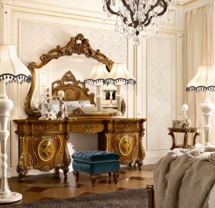 Grilli hálószoba, olasz bútor, luxus bútor, exkluzív bútor, olasz fésülködő, olasz asztal