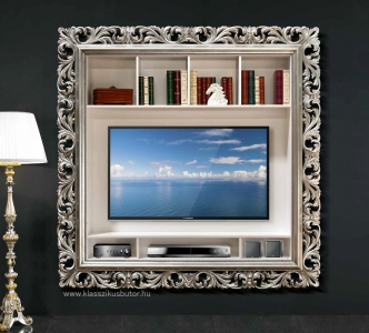 Arte Arredo, ezüstözött, TV tartó, fali szekrény 