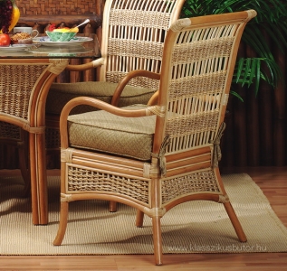 Spice Island rattan étkező garnitúra, valódi rattan bútor, amerikai bútor, amerikai lakberendezés, amerikai étkező garnitúra,