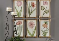 41495 Pretty in pink faldekoráció,Uttermost, képek, amerikai laberendezés