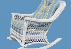 Bar Harbor rattan hintaszék, valódi rattan bútor, amerikai bútor, amerikai lakberendezés, amerikai hintaszék