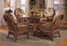South Hampton rattan étkező garnitúra, valódi rattan bútor, amerikai bútor, amerikai lakberendezés, amerikai étkező garnitúra