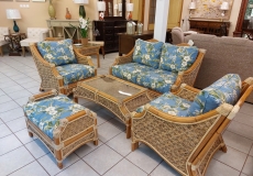 Mauna Loa rattan ülőgarnitúra, valódi rattan bútor, amerikai bútor, amerikai lakberendezés, amerikai ülőgarnitúra