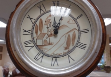 Capanni óra, Capanni kiegészítő, olasz óra, olasz falióra, olasz kiegészító, olasz dísztárgy, fa dísztárgy fa kiegészítő, réz dísztárgy