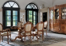 Olasz klasszikus, exkluzív, elegáns, minőségi bútor, étkező