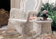 Country rattan hintaszék, valódi rattan bútor, amerikai bútor, amerikai lakberendezés, amerikai hintaszék