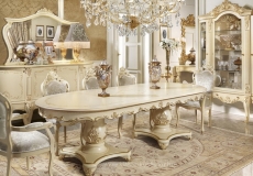 elegáns olasz étkező, exkluzív étkező, luxus étkező, olasz bútor, olasz lakberendezés