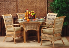 Spice Island rattan étkező garnitúra, valódi rattan bútor, amerikai bútor, amerikai lakberendezés, amerikai étkező garnitúra,